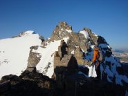 La prima doppia, per scendere dalla Punta Vaccarone