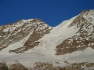 Il Colle di Montandayné e lo scivolo di salita.