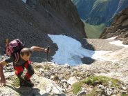 Nella parte alta del vallone che adduce al bivacco