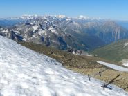 Dalla vetta verso la Valle d'Aosta