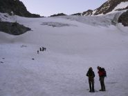sul ghiacciaio di Tsaudet