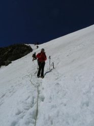 in discesa dal muro finale