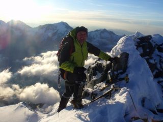 Marco in cima alla Lenspitze