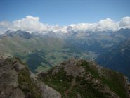 fondovalle di Gressoney e catena del Rosa