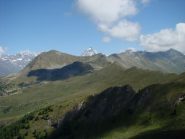la dorsale verso il col Portola e il Tantanè