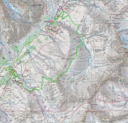 In verde, riportato sulla cartina 