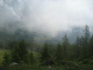 nubi alla partenza, ma i colori, il verde, e il piacere per l'escursione non manca...