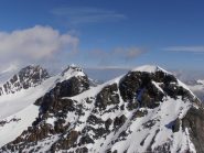 14 - davanti a Breithorn Orientale, Roccia nera e Polluce (Da sx a dx)