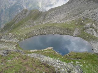 il lago Changier dall'alto..