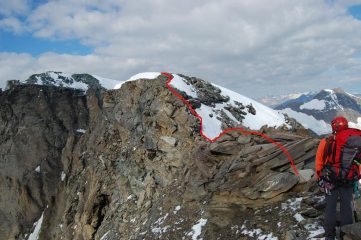 verso la breve parte rocciosa