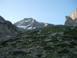 Il Monte Gelas dall'inizio del Vallone