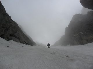 in discesa dalla bocchetta il tempo e' cambiato