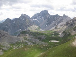 panorama dalla cima verso i laghi