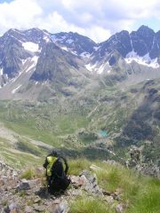 Il lago Painale visto dalla cima del Monte Cavaglia