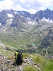Il lago Painale visto dalla cima del Monte Cavaglia