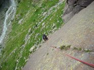 Simone sul placcone del secondo tiro