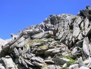 Le catene che facilitano la salita al Monte Palino