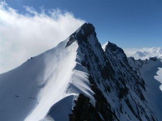 la bella cresta finale che porta al Nadelhorn