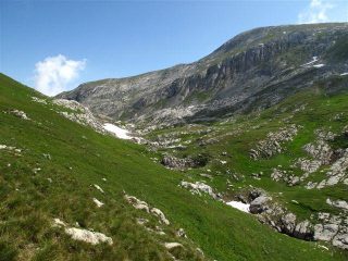 Scendendo al Bocchin delle Scaglie 