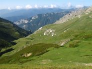 Il vallone salito visto dall'alto