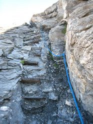 Tratto atrezzato prima del rifugio