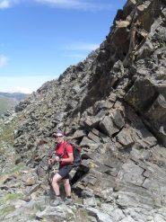 l'arrivo al colletto sotto la vetta....