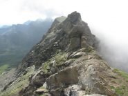 Il traverso sul versante nord di Cima del Rospo