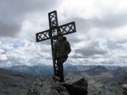 in vetta con un gran freddo