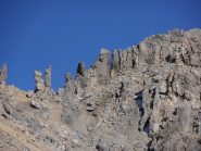 16 - Gendarmi di roccia sulla cresta delle Trois Scies