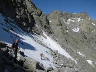 Il traverso a sinistra nella parte alta