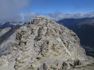 La cima vista dall'anticima