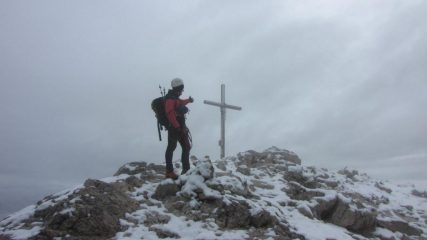 Stelvio arriva in vetta al Sass da Putia innevato (23-7-2011)