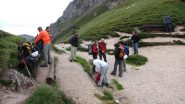 appena arrivati alla Forcella da Putia (23-7-2011)