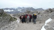 siamo pronti per iniziare a salire la via ferrata (23-7-2011)