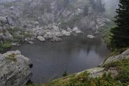 Nel nevischio, il Lago della Comba Sozin