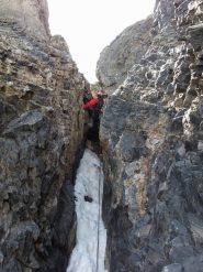 prima doppia nel camino innevato