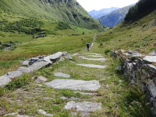 Mulattiera all'Alpe Santanel