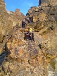 foto di gruppo alla base del saint robert