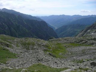Salendo il vallone della Drosa