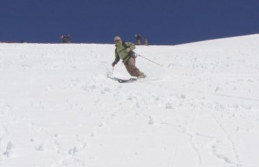 Fran in azione sulla parte alta