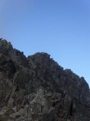 Mario appena visibile in vetta.....