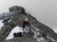 Inizio del tratto finale di salita