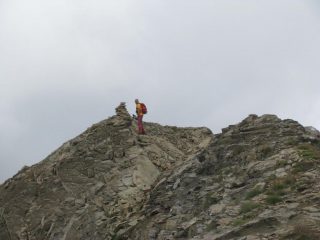 Arrivo in vetta di Corrado