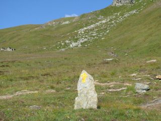In salita sul sentiero 5b