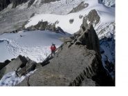 Le ultime roccette prima della vetta...