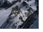 La cresta nord.est delle Aig.d'Entreves dalla punta...