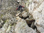 discesa nella prima cengia