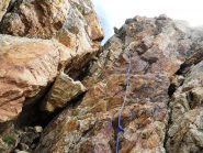 tratto incassato di arrampicata
