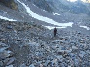 salendo al passo dei Detriti...