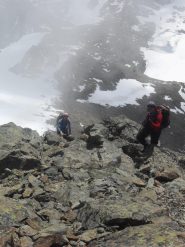 l'arrivo in vetta....